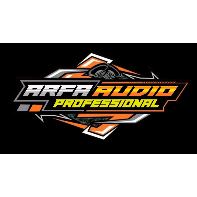 

sticker logo audio murah custom nama dan motif sesuai keinginan anda