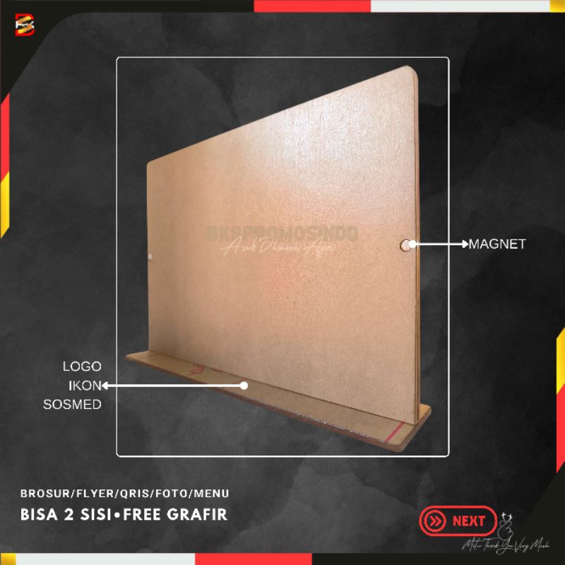 

Akrilik stand flyer brosur foto