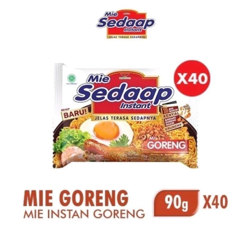 

Mie Sedaap Goreng Mie Goreng 90 gr Isi 40