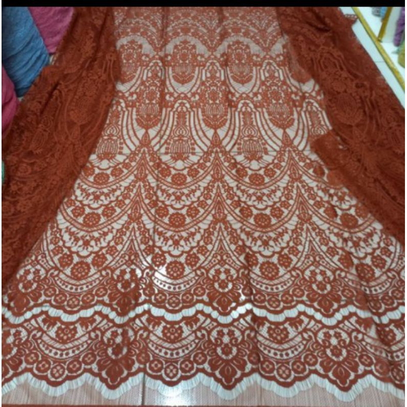 (COD) Kain semi prancis panel fatmawati 3D