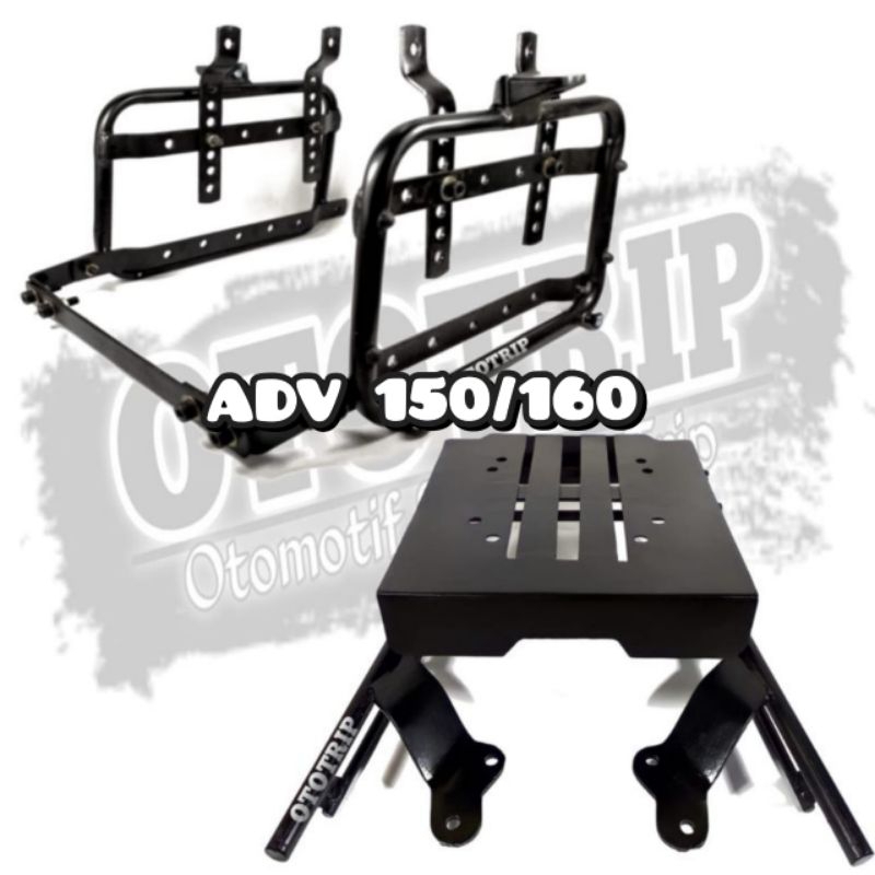 Paket komplit motor ADV 150 DAN ADV 160 Breket Top Box Model Geser dan Breket BOX samping SB 2000 AD