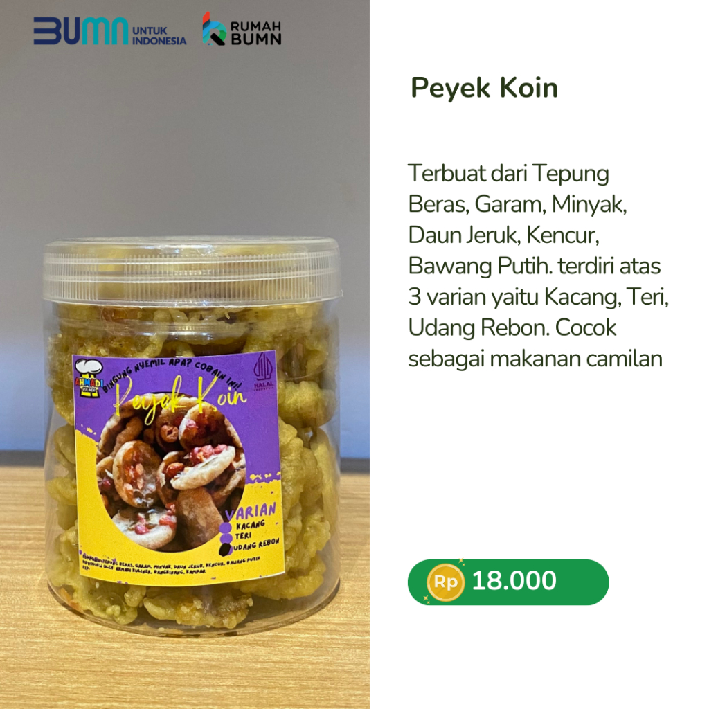 

Peyek Koin l Rumah BUMN Pekanbaru