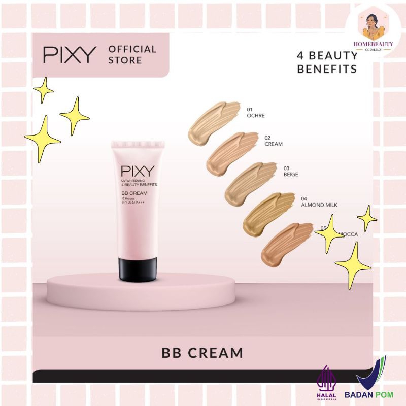 PIXY BB Cream 4 Beauty Benefits 30ml ||BB Cream Pixy |Alas bedak Bpom