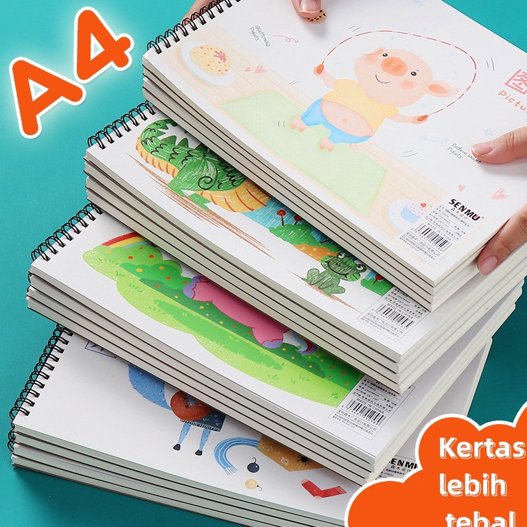 

Restock WaterColor Book Kertas Buku Lukis 35 Lembar Buku Gambar Desain Melukis Water Colour Paper Cat Air Tebal 1gsm Lukis