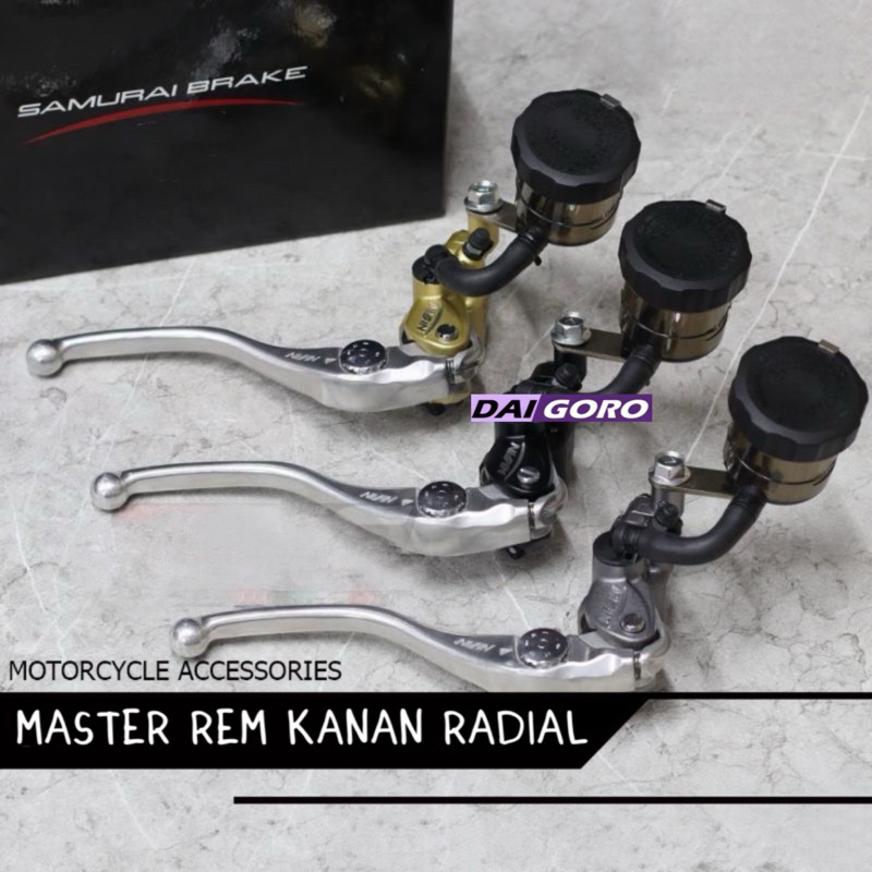 Master Rem Kanan Radial Samurai Brake Master Rem Kanan Z1000 Zx1000 Zx900 Tabung Big Original Kualit