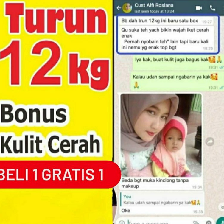 Sale sale GARANSI TURUN smp 12 KG DIET AMPUH SLIMMING PENURUN BERAT BADAN BUNDAYES BUNDASLIM PELANGS