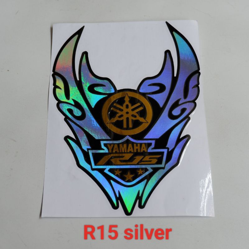 stiker visor Yamaha R15, stiker kaca visor Yamaha R15