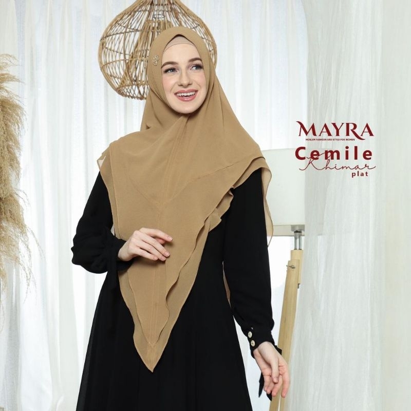 KHIMAR CEMILE PLAT ORI BY MAYRA