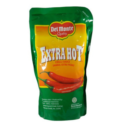 

DEL MONTE EXTRA HOT CHILI SAUCE POUCH 1KG DELMONTE SAUS SAMBAL