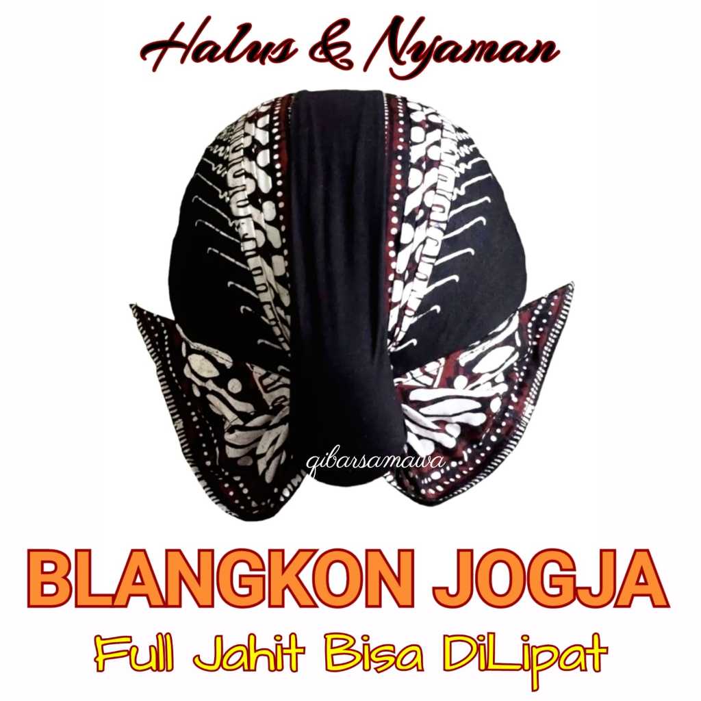 Blangkon Jogja Full Jahit Bisa Lipat Bisa Dicuci Alusan Anak Dewasa