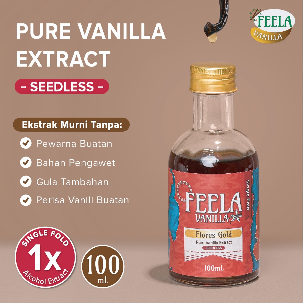 

Feela Vanilla Extract Pure - Food Grade Alcohol Extract-Natural & Safe