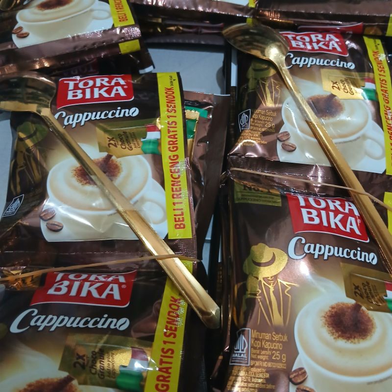 

Kopi TORABIKA CAPPUCCINO Renceng isi 10 Sachet 25g Berhadiah Sendok Korea