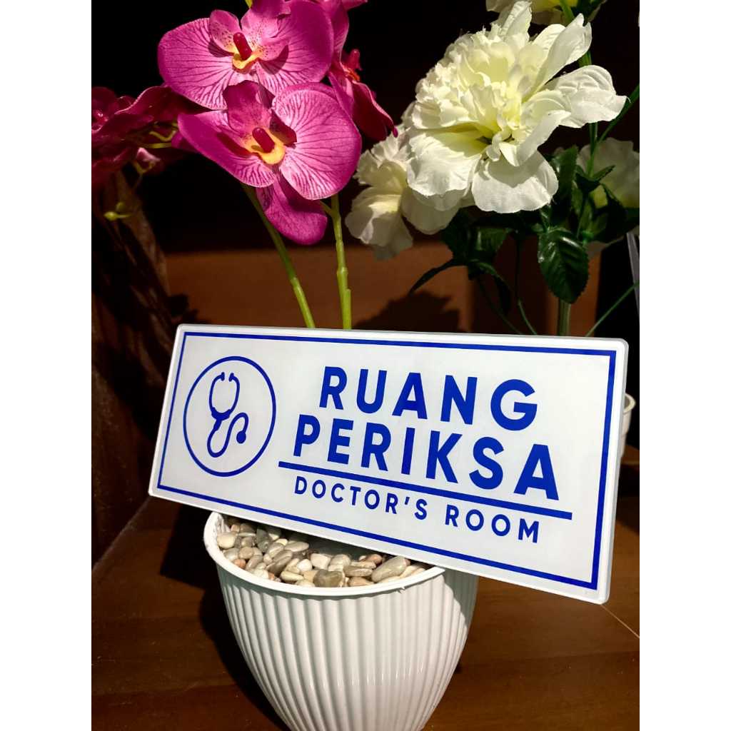 

Akrilik Sign Board Papan Nama Akrilik Tulisan "Ruang Periksa
