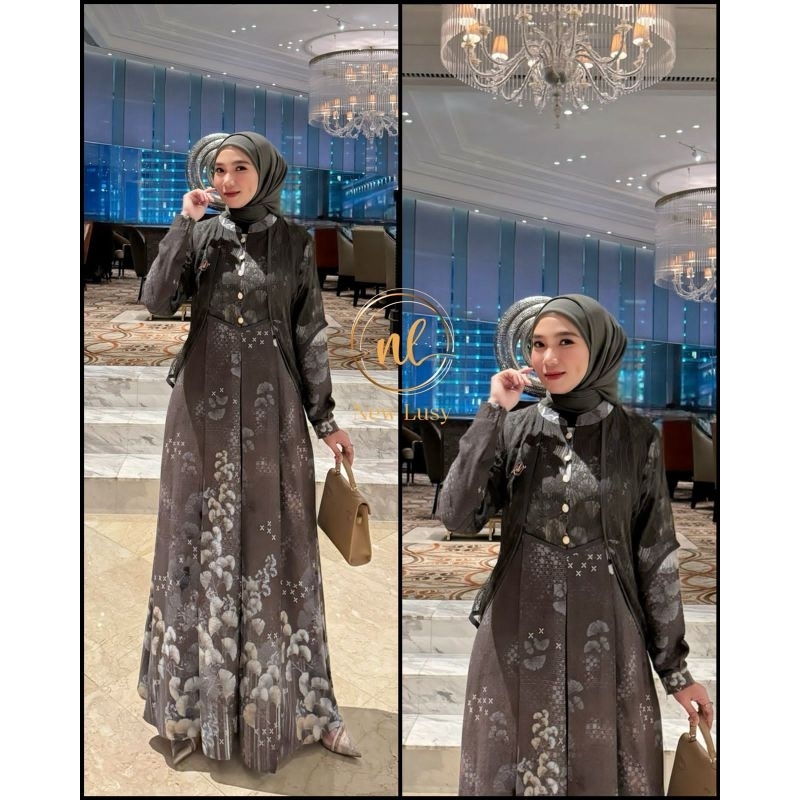 Camelia dress gamis new lusy ori