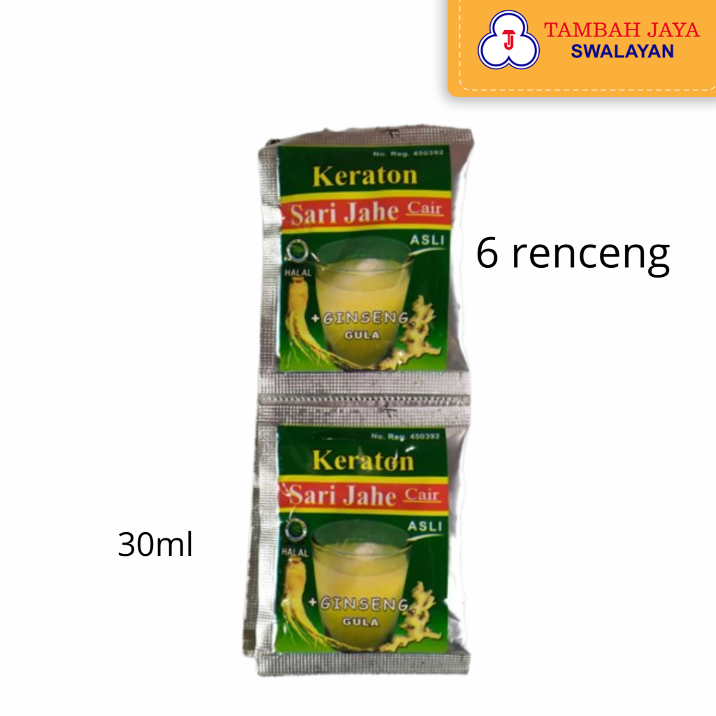 

Minuman Jahe Keraton Dengan Ginseng 30ml/6sachet