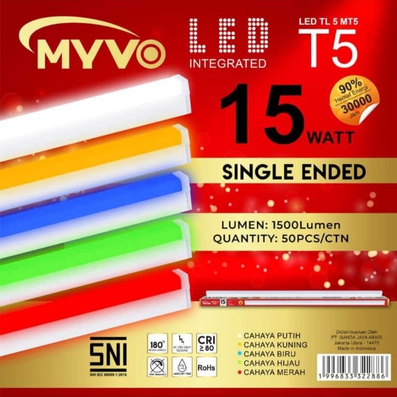 Lampu myvo LED TL5 15WATT