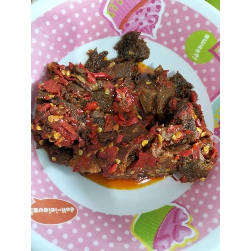 

Dendeng lambok cabe merah(daging sapi)