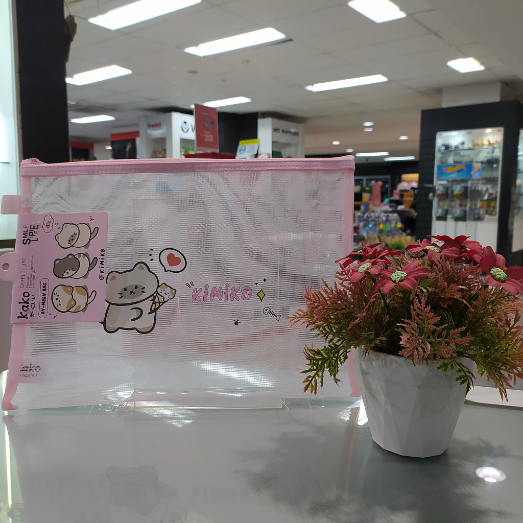 

GRAMEDIA KEDIRI - KAKO KIMIKO CAT ZIPPER POCKET MESH A4 PINK