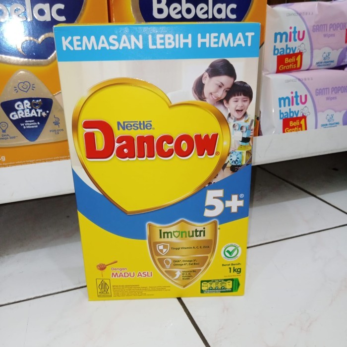 Dancow 5+ Madu 1kg susu anak umur anak 5 tahun ke atas