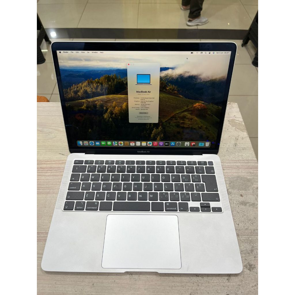 MACBOOK AIR 2020 13 INCHI 16/512 GB CORE I5 SECOND ORIGINAL