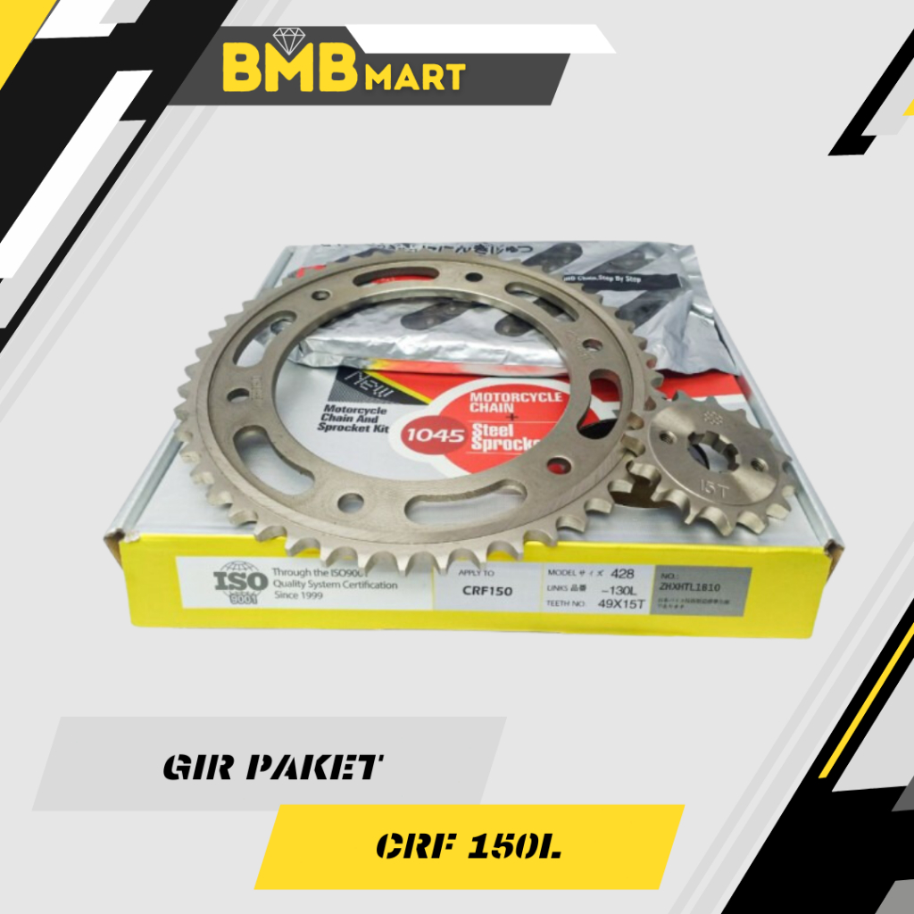 GIR PAKET GEAR SET CRF 150 L MEREK CHOHO