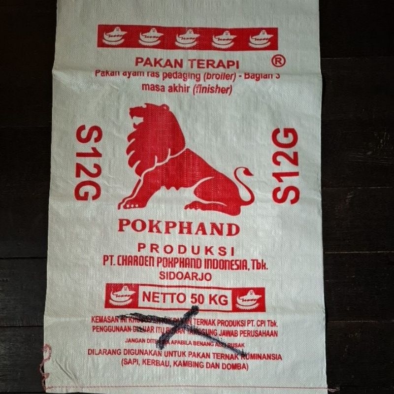 KARUNG PLASTIK BEKAS 50KG (10 lembar) PAKAN AYAM PADI SAYUR GABAH BERAS