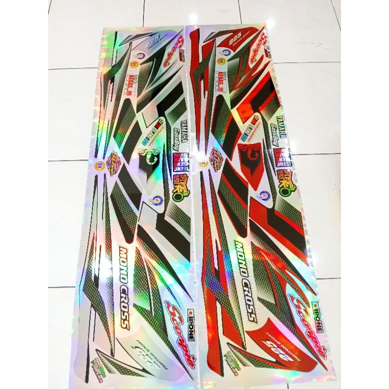 stiker striping scorpio steko tangki kotak