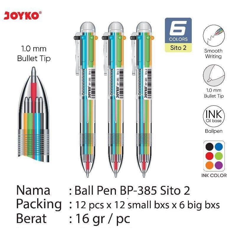 

Ballpen Joyko BP-385 Sito 2 (6 color)