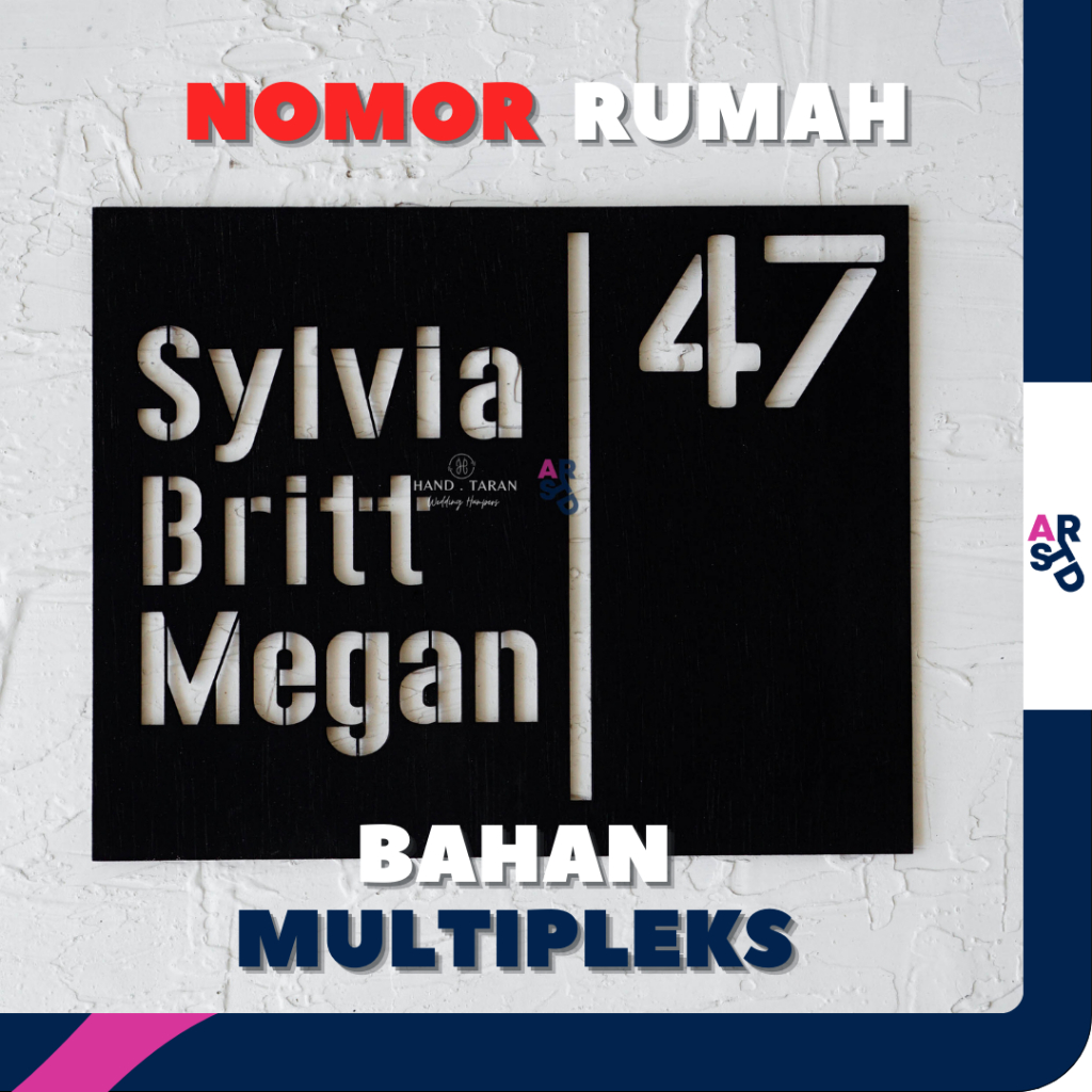 NOMOR RUMAH TEMPEL ELEGAN