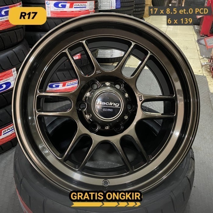 velg ring 17 ENKEI RPF1 velg mobil R17 lebar 8,5 ET 0 pajero fortuner velg ring 17 ENKEI RPF1