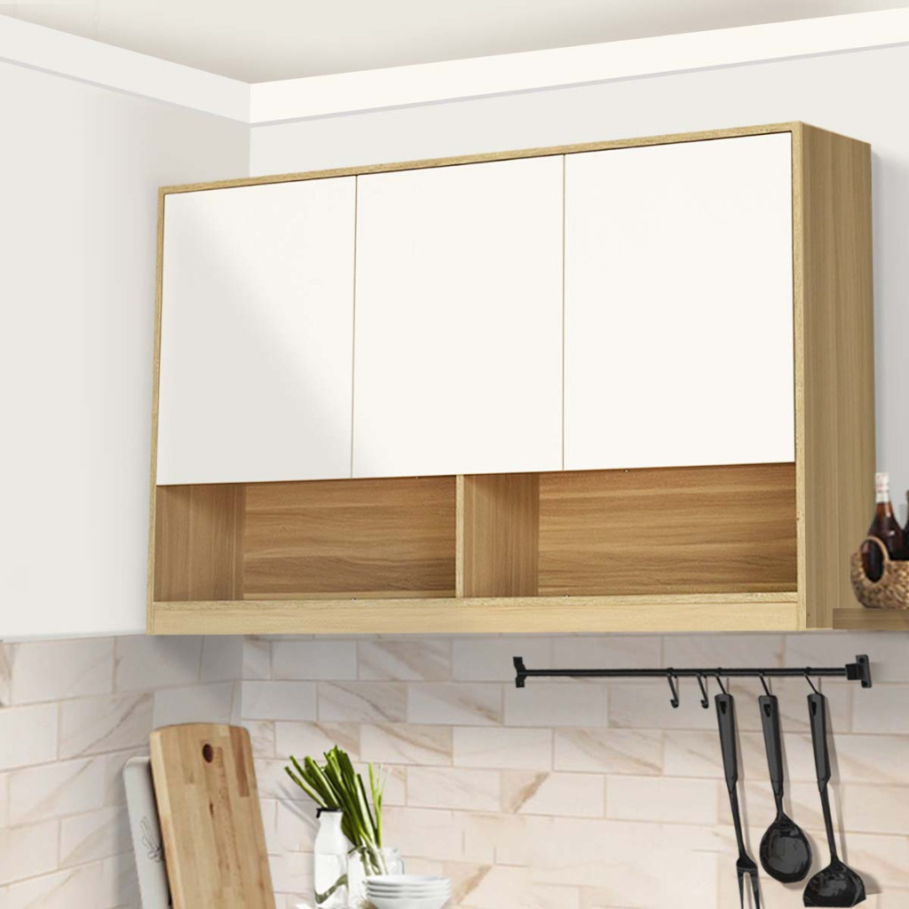 MIAMI Kitchen Set Kayu Lemari Dapur Putih Kabinet Rak Atas 3 Pintu