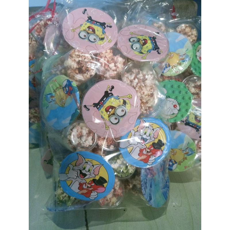 

popcorn caramel 1 pax isi 12 cup ukuran 12 oz