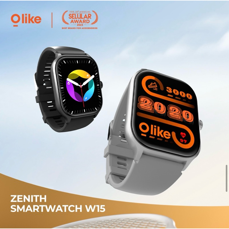 JAM SMARTWATCH OLIKE ZENITH W15 SILVER JAM PRIA WANITA OLIKE WATCH CT