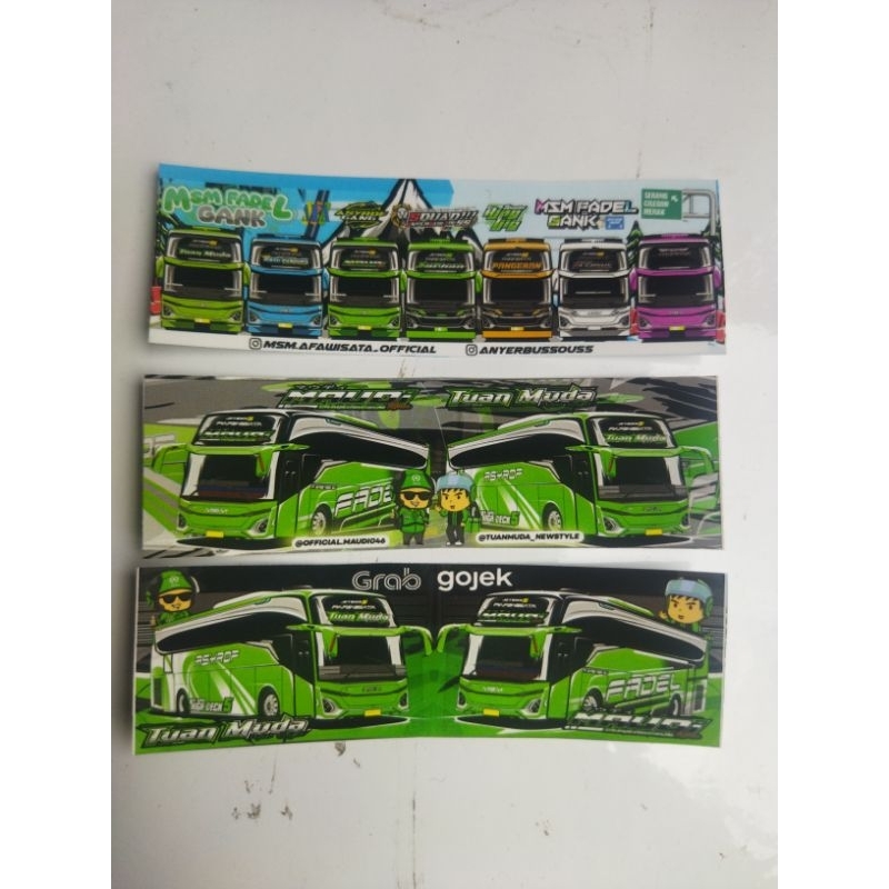 

stiker paket Tm x Maudy edisi gojek anti air isi 3 pcs