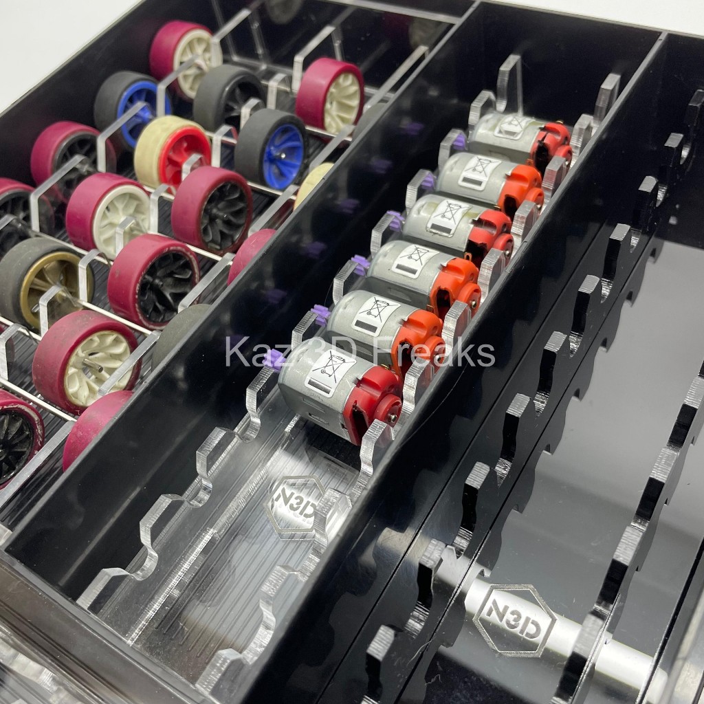 Sekat Tamiya Versus 8050 Dinamo Motor V2 Mini 4WD Aksesoris Tatakan Laci Kotak Box VS 8050 - K3D