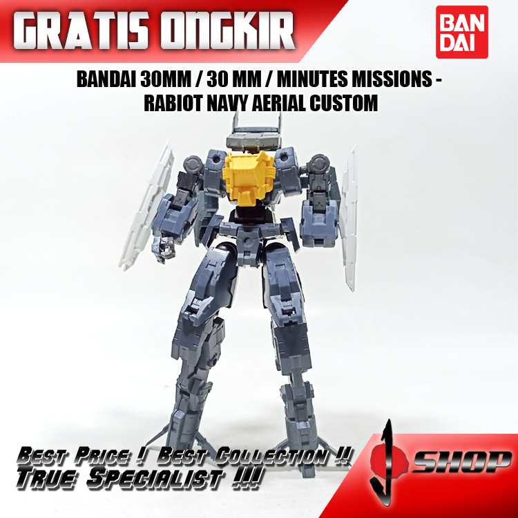 BANDAI 30MM / 30 MM / MINUTES MISSIONS - RABIOT NAVY AERIAL CUSTOM 30MM80