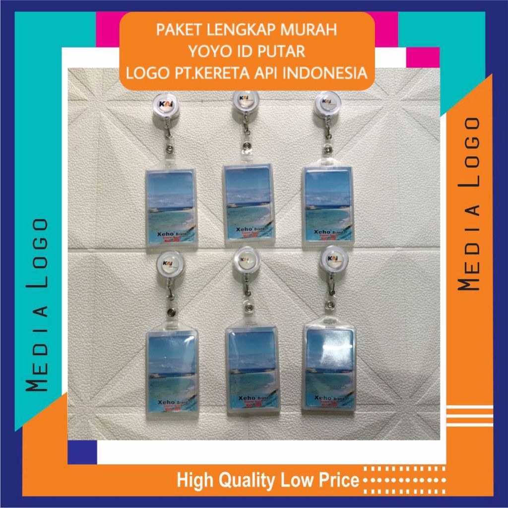 

YOYO ID CARD TRANSPARAN + HOLDER - NAMETAG LOGO PT KAI (Persero) TERBARU-TERLENGKAP