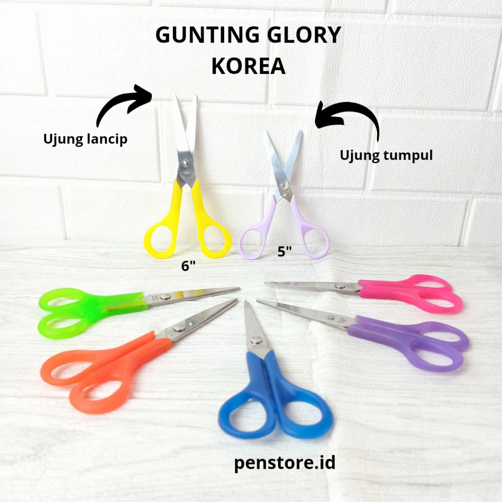 

(pcs) Gunting Glory 4005-5" / 4006-6" - Gunting Tanggung tajam serbaguna anti karat