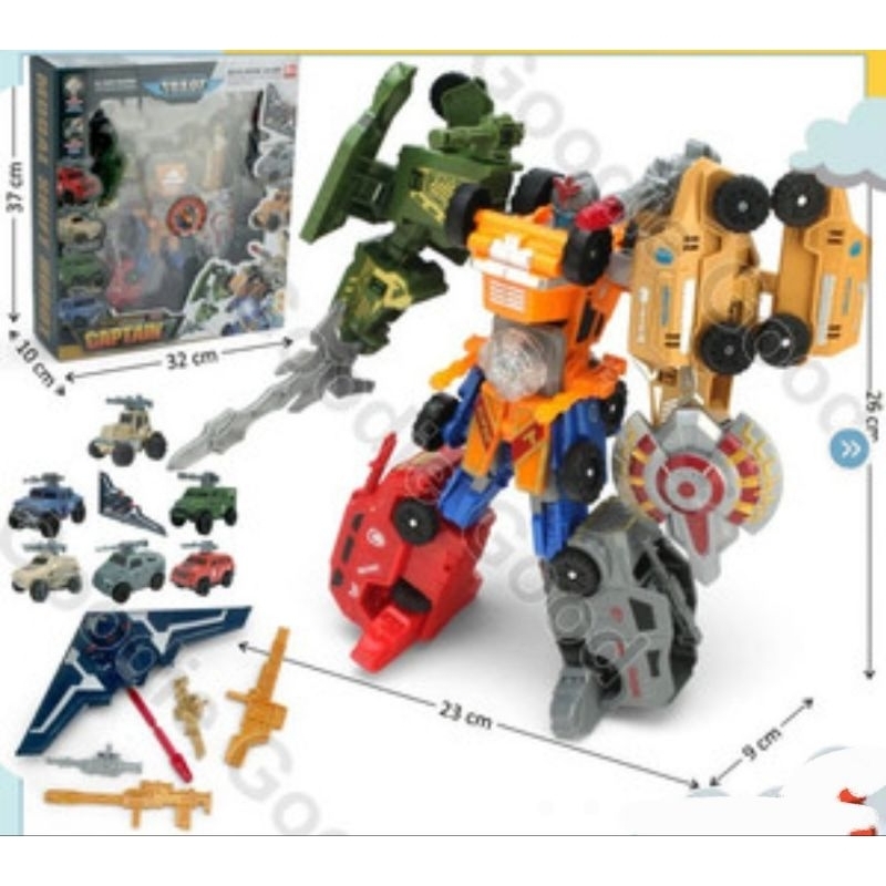 MURAH ROBOT TRITAN TRANSFORM 7IN1 / ROBOT GIGA 7 / TOBOT / TRITAN / KYURANGER