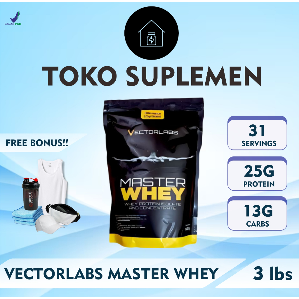 VECTORLABS MASTER WHEY 3LBS - WHEY PROTEIN CONCENTRATE