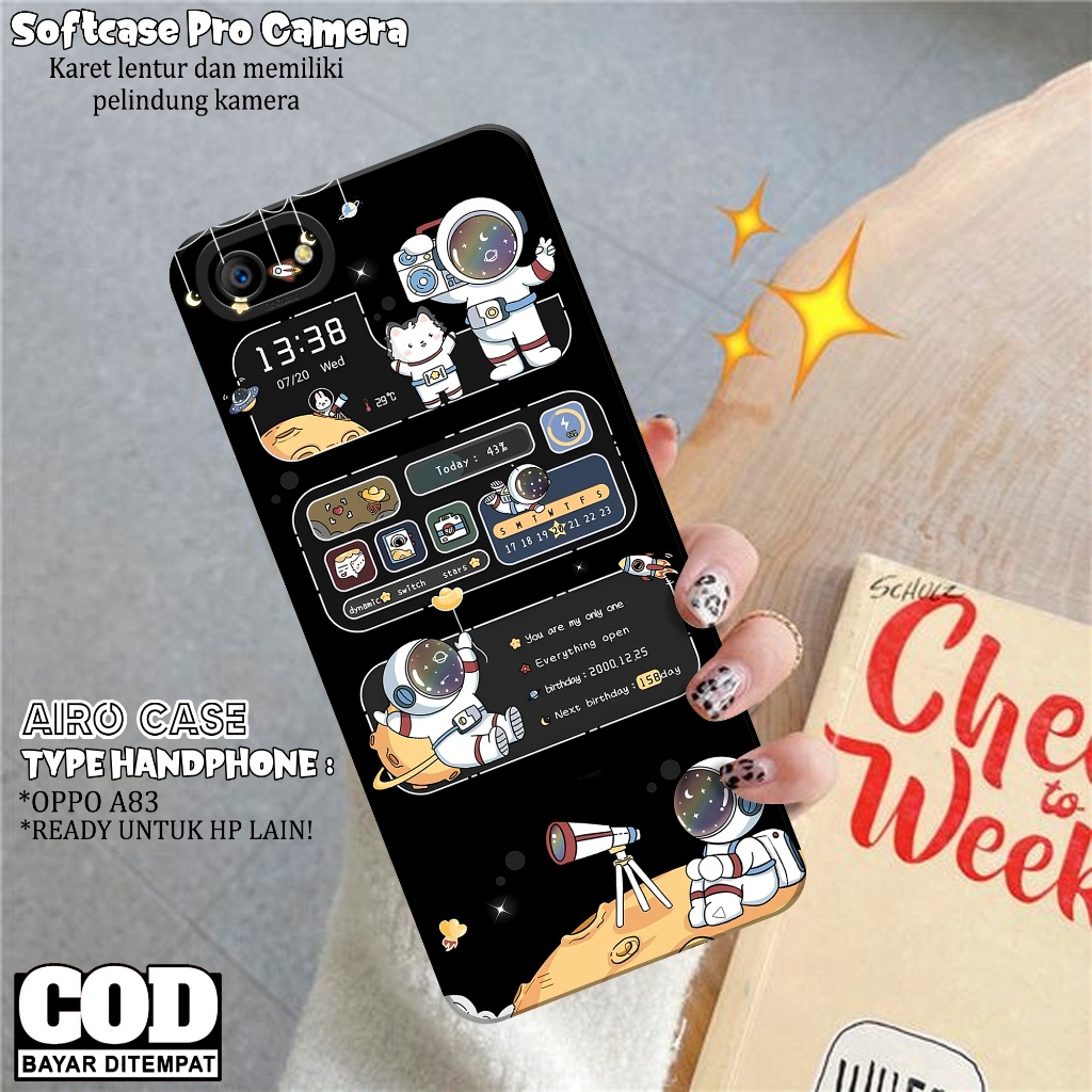 Case Oppo A83 Terbaru - Fashion Case ASTRONOT - Softcase Oppo A83 - Silikon Pro Camera - Casing Oppo