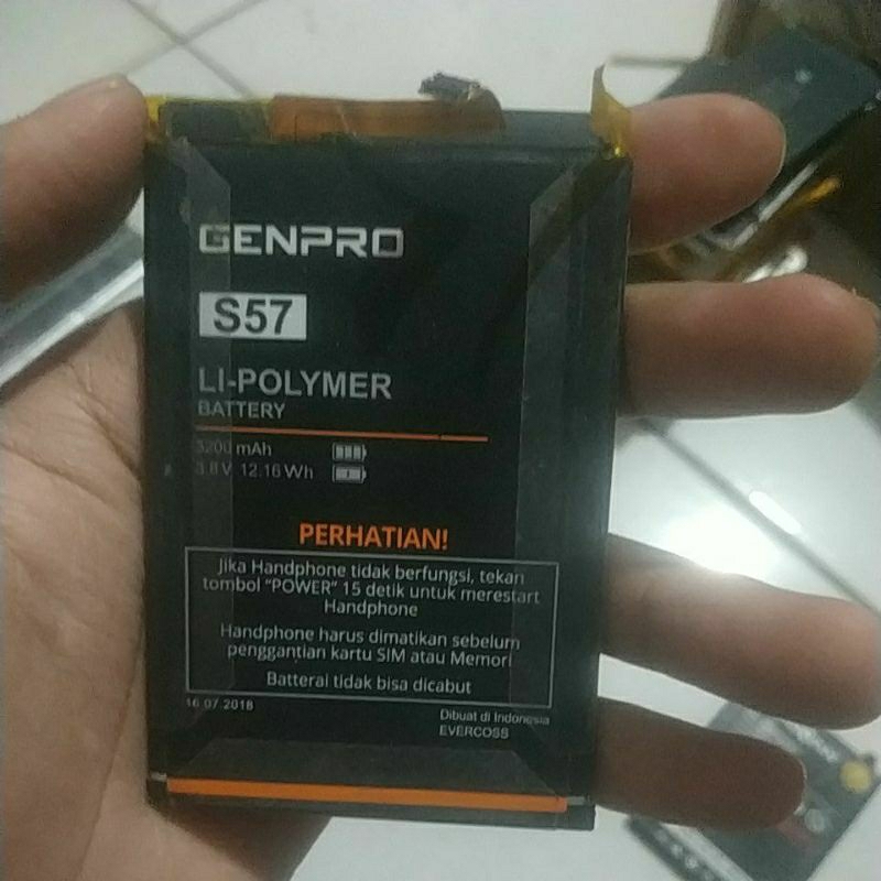 Baterai bekas Genpro Z2 S57
