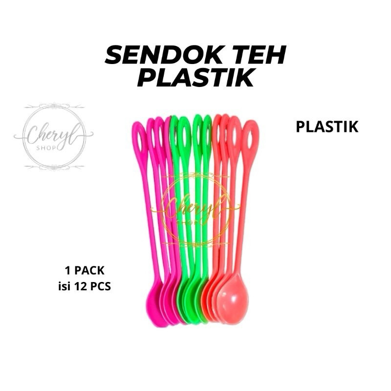 Sendok Es Plastik Panjang / Sendok Minuman Plastik Es Jus