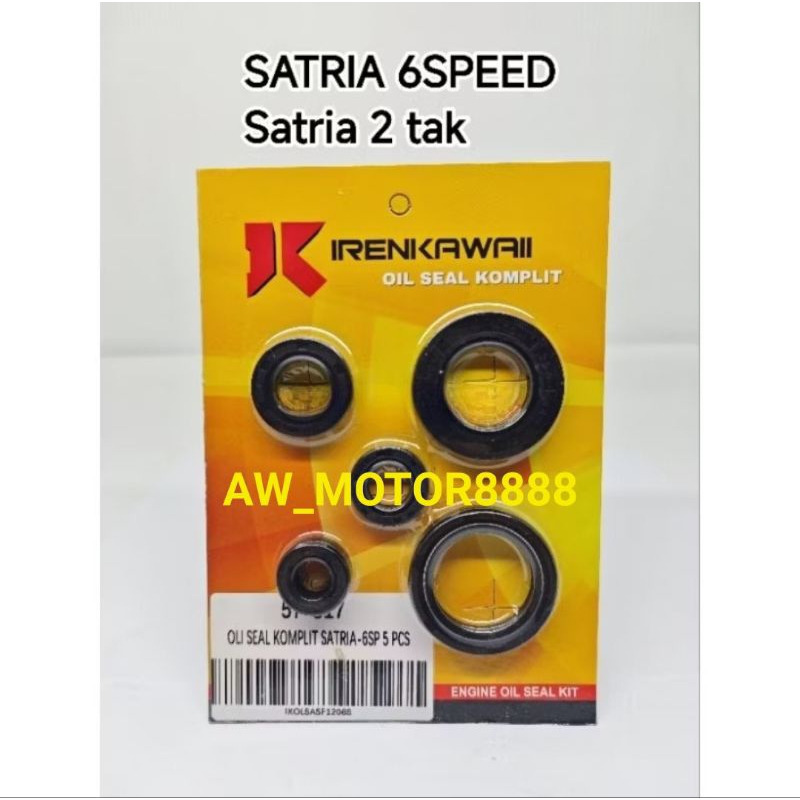 SEAL SIL MESIN SET KOMPLIT SATRIA LAMA / SATRIA 2 TAK / SATRIA 2TAK 6 SPEED