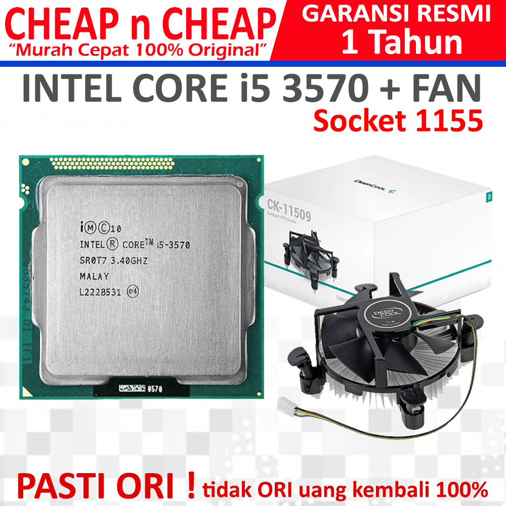 Intel Core i5 3570 Tray + Fan - Intel LGA 1155 H61
