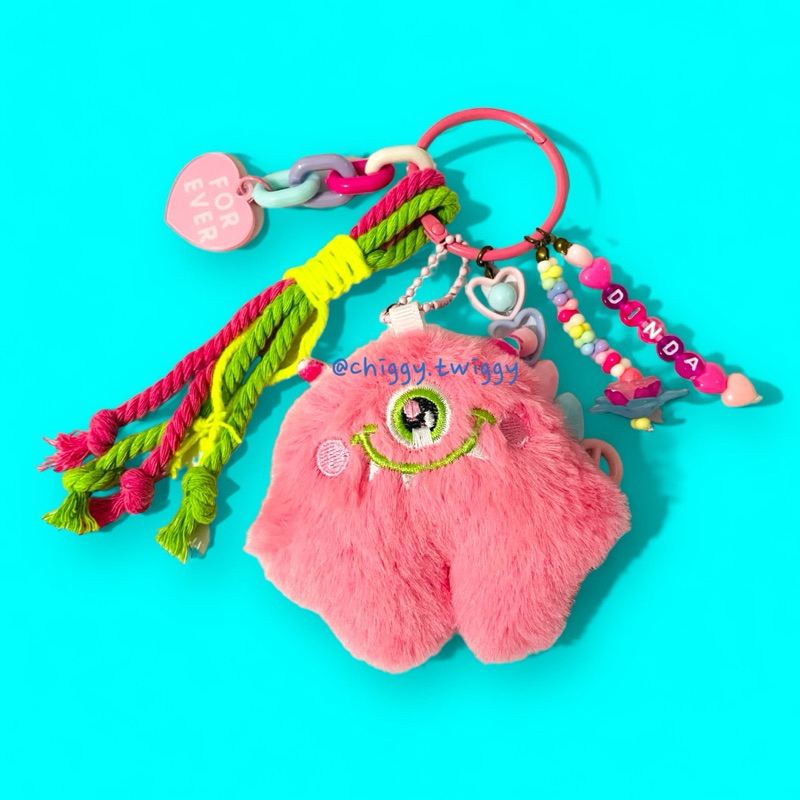 custom phone charm/ bag charm boneka monster