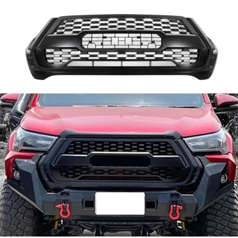 Grill hilux 2021 on / Grill toyota Hilux Revo 2021 THRG04 - LOGO HITAM