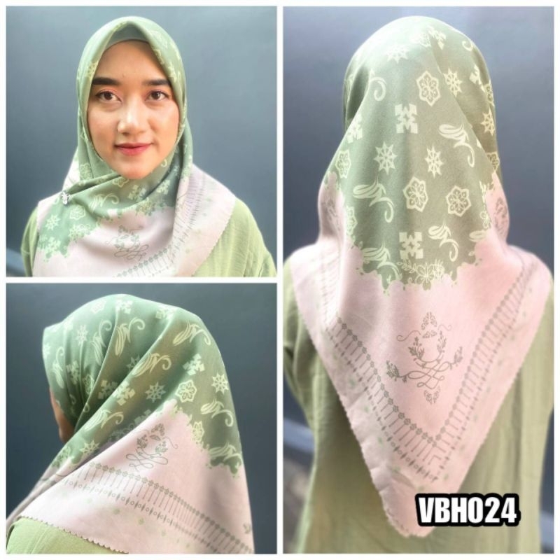 HIJAB Voal Motif Segi Empat/HIJAB MOtif /Kerudung Motif Segi Empat