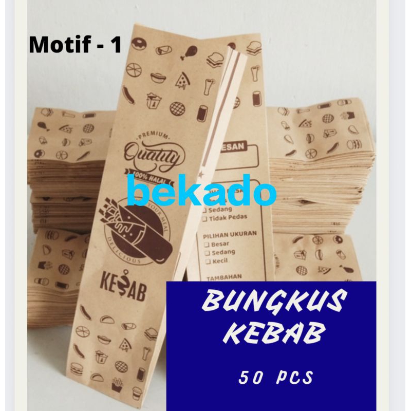 

Kemasan Bungkus Wadah Kebab D1 - 50pcs