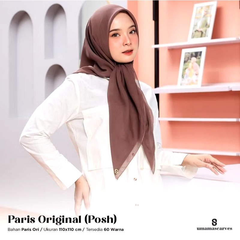 Paris ORIGINAL POSH || Paris Jadul Premium Umama Scarf || Paris Ori || Paris Posh Standar